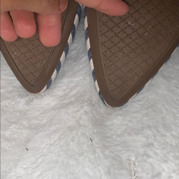 Merona Blue and White Heels with Pointed Toe - Picture 11 of 11